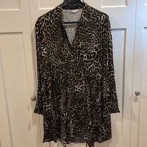 Zara animal print dress